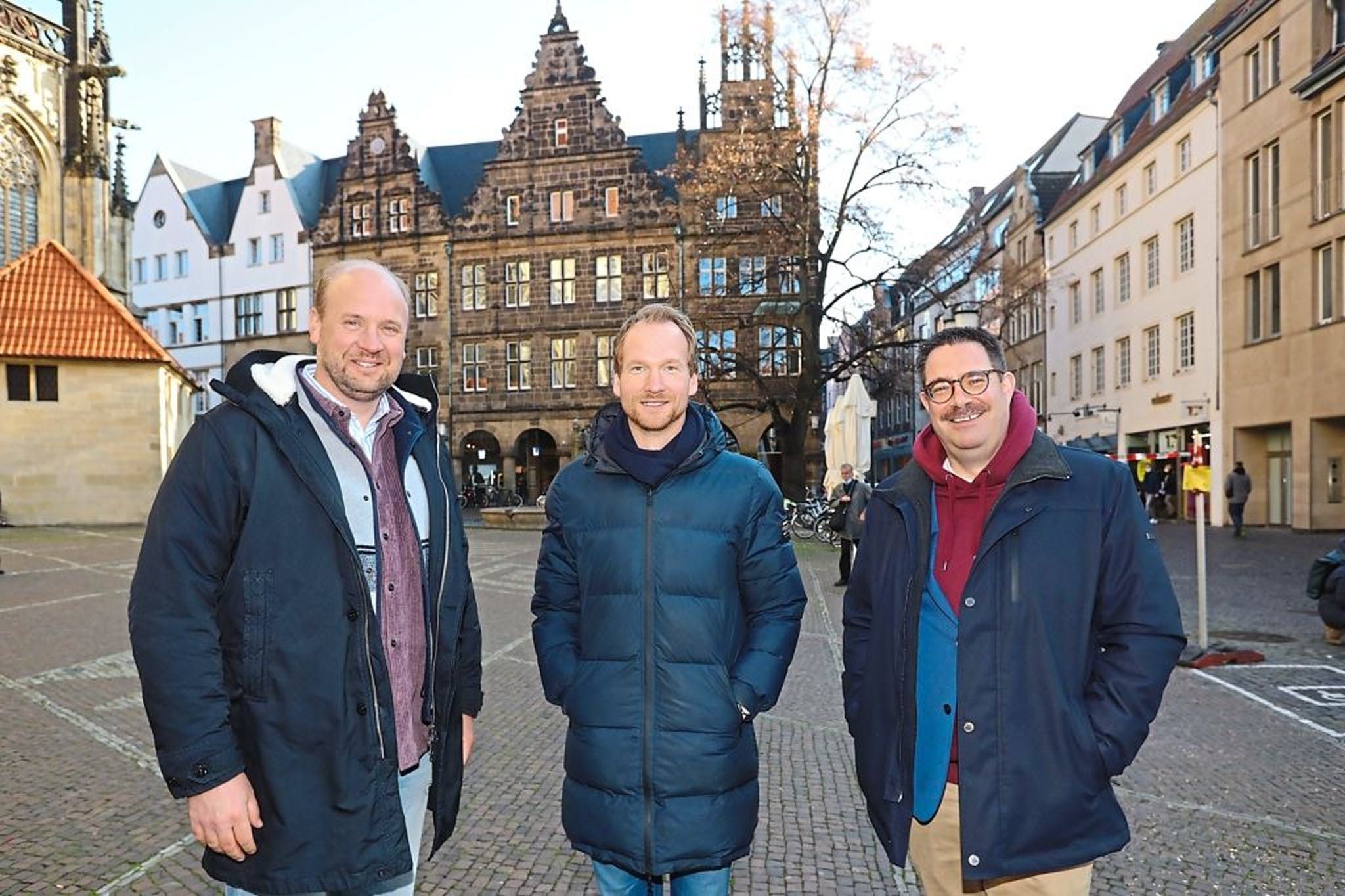 Das neue Sprecher-Trio der ISI (v.l.): Andreas Weitkamp, Dr. Ansgar Buschmann und Sascha von Zabern. Foto: Oliver Werner